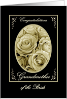 GRANDMOTHER of the Bride - Wedding Congratulations card