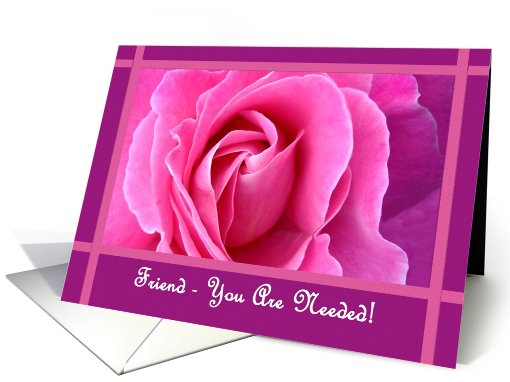 FRIEND Be My Bridesmaid with Pink Rose card (478522)