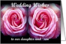 Congratulations - Our Daughter’s Wedding card