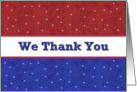 THANK YOU - Support Our Troops card