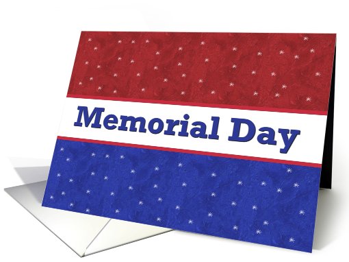 MEMORIAL DAY - Red, White, and Blue card (505380)