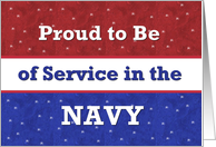 In Navy and Proud- Red White Blue card