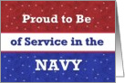 In Navy and Proud- Red White Blue card