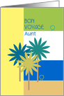 Aunt Bon Voyage Tropical Design with Cute Birds Customizable card