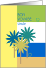 Uncle Bon Voyage Tropical Design with Cute Birds Customizable card