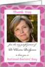 Grateful Patient National Doctors’ Day Thank You Pink Dots Photo Card