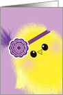 Cute Fluffy Flapper Fashion Chick Blank Note card