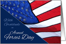 Armed Forces Day Flag of the United States Patriotic Gratitude card