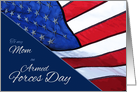 Mom Armed Forces Day Flag of the United States Patriotic card