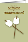 Summer Camp Humorous Thinking of You Marshmallows on Sticks card