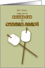 Cousin Summer Camp Humorous Thinking of You Marshmallows on Sticks card