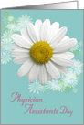 Physician Assistants Day Aqua Daisy Floral for female PA card