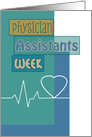 Physician Assistants Week Blue Scrapbook Look Heartbeat card