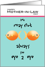 Mother-in-Law Day from Daughter-in-Law Goldfish Humor card