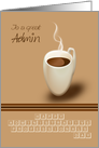 Funny Administrative Professionals Day Hot Coffee and Keyboard card