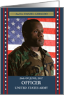 Commissioned Officer in the Army Custom Photo Announcement card