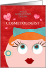 Announcement Graduation Cosmetology Beauty School Custom Front card
