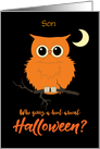 Son Halloween Owl Hoot Humor card