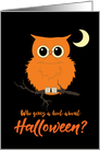 Halloween Owl Who Gives a Hoot Humor card