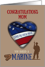 Mother of Marine Graduated from Marine Boot Camp card