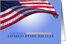 Armed Forces Day Invitation to Honor Service Members American Flag card