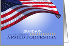 Grandson Custom Armed Forces Day Honor Service Members American card