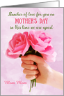 Coronavirus Mother’s Day for Mom Mom Custom Roses Bunches Love Apart card