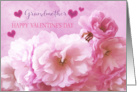 Grandmother Love and Gratitude Valentine’s Day Pink Cherry Blossom card