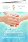 Doctors’ Day Recognition Healing Hands Touching Healthcare Custom card