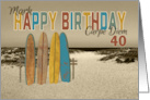 Custom Name Surf Themed card