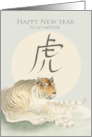 Mentor Chinese New Year of the Tiger Moon Painting card