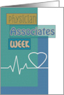 Physician Associates Week Blue Scrapbook Look Heartbeat card