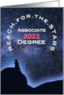 For HER Congratulations Graduate Associate Degree 2023 Celestial card