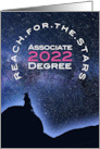 For HER Congratulations Graduate Associate Degree 2022 Celestial card