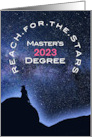 For HER Congratulations Graduate Master’s Degree 2023 Celestial card