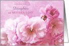 Daughter Happy Mother’s Day Pink Cherry Blossoms Custom Text card