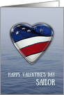 Patriotic Valentine’s Day card for Sailor card