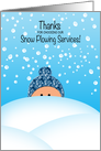 Thank you Customer for Snow Plowing Removal Service card