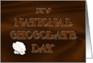 National Chocolate Day Indulge Yourself Chocolate Bar card