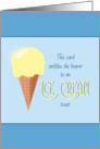 Summer Camp Thinking of You Ice Cream Cone card