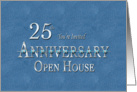 Orthodontic Open House Invitation 25th Anniversary card