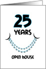 Orthodontic Open House Invitation 25th Anniversary Braces Smile card