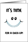 Orthodontic Appointment Reminder Time for a Check Up-Braces card