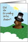 Groundhog Day Fun Educational Circle Answer Inside Card