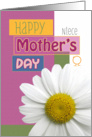 Niece Happy Mother’s Day Daisy Scrapbook Modern card