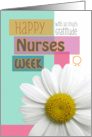 Nurses Week with Gratitude Daisy Scrapbook Modern card