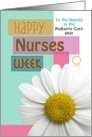 Custom text Nurses Week All Nurses in Unit/Ward Daisy Scrapbook Modern card