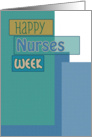 Happy Nurses Week Blue Scrapbook Look card