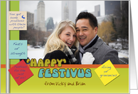 Festivus Custom Photo Humor Problems with These People on Notes card
