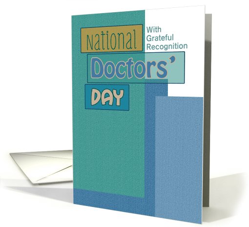 National Doctors' Day Blue Scrapbook Look Custom card (1039167)